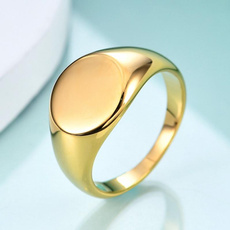 Fashion, polished, wedding ring, gold