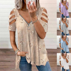 blouse, Plus Size, Tops, short sleeves