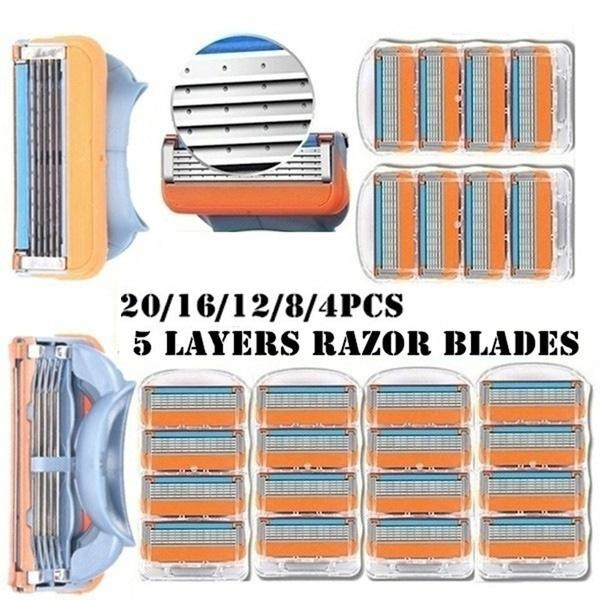 New 20/16/12/8/4PCS of 5-layer razor blades for Mache 5 men's razor ...