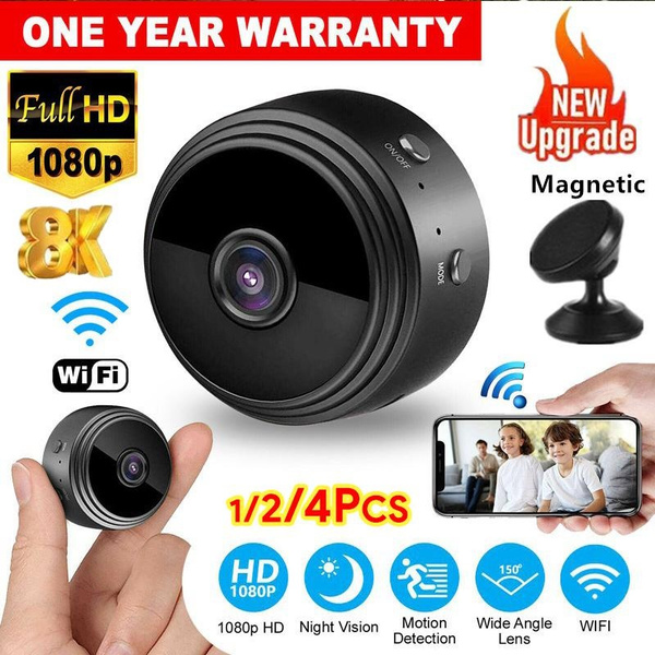 (1/2/4Pcs)2023 Upgraded Camera Mini WiFi Spy Camera Full HD 1080P ...