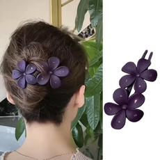 Hair Clip, hair, Flowers, Barrettes