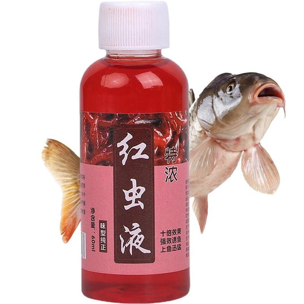 100/60/10ml High Concentration FishBait for Trout Cod Carp Bass Strong Fish  Attractant Concentrated Red Worm Liquid Fish Bait Additive