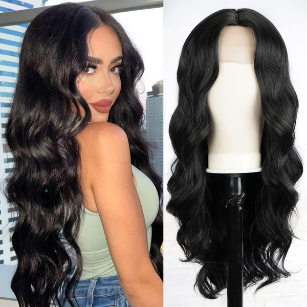 New Wigs For Women Body Wavy Layered Long Curly Synthetic Fiber Hair ...