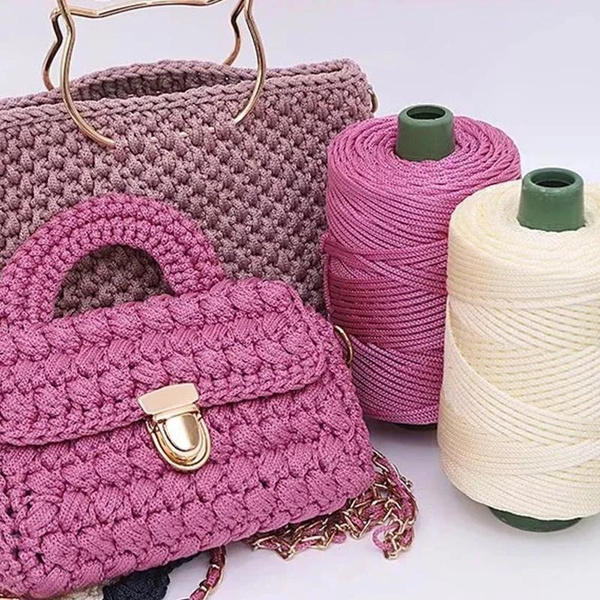 Macrame rope bag hot sale