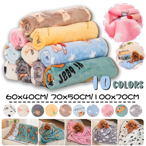 2023 New Soft Flannel Pet Blanket Spring Warm Dog Bed Blanket Cute Pet