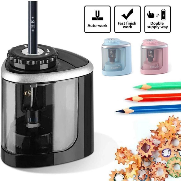 Electric Pencil Sharpener Kids Friendly Electric Battery Operated ...