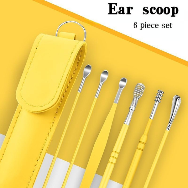 6pcs Ear Cleaner Wax Removal Tool Earpick Sticks Earwax Remover