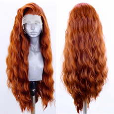 wig, Synthetic Lace Front Wigs, gingerwig, Fiber