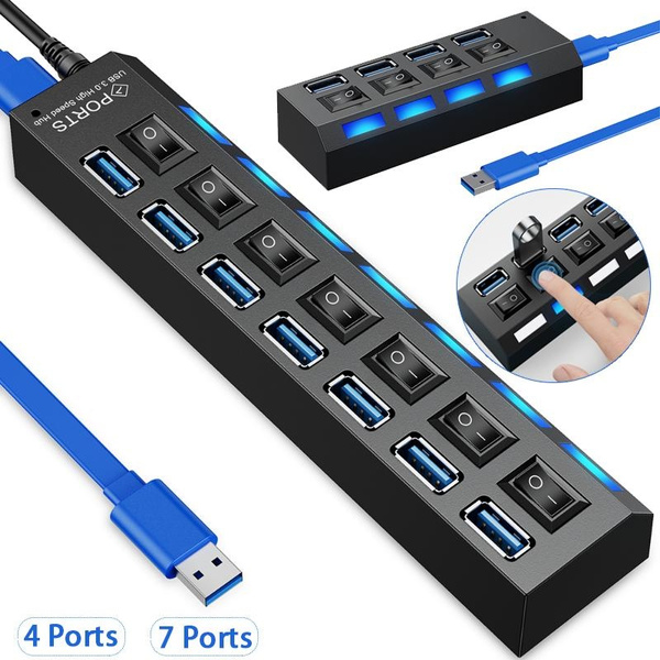 Usb Hub Usb Splitter 3 0 2.0 Extensor Usb Switch Multi-hub Concentrator ...