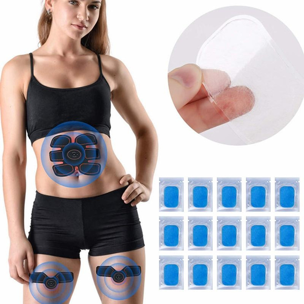 10 Pièces Coussinets De Gel Hydrogel Remplaçables Pour Ceinture Abdominale - Patchs Conducteurs Pour Stimulateur Musculaire