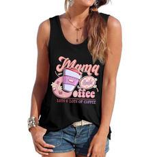Cotton, Fashion tank top, Coffee, summervest