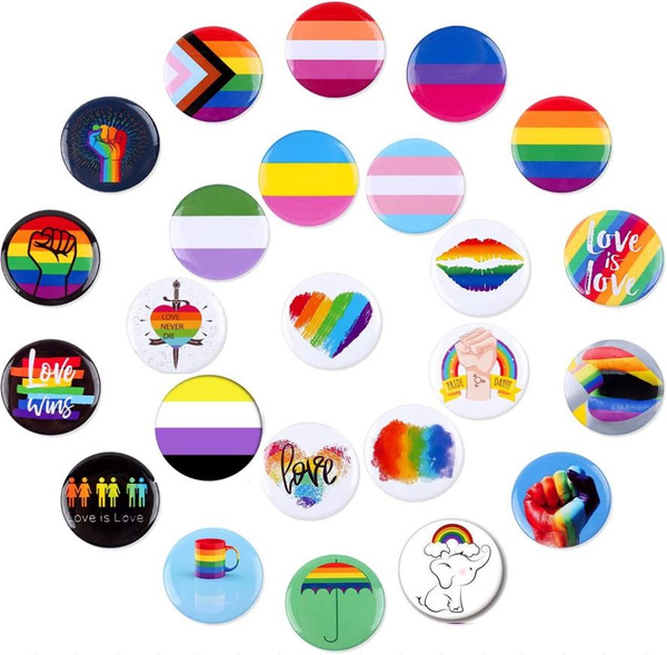 24 Types Pride Badges Lgbtq Nonbinary Pansexual Bisexual Asexual ...