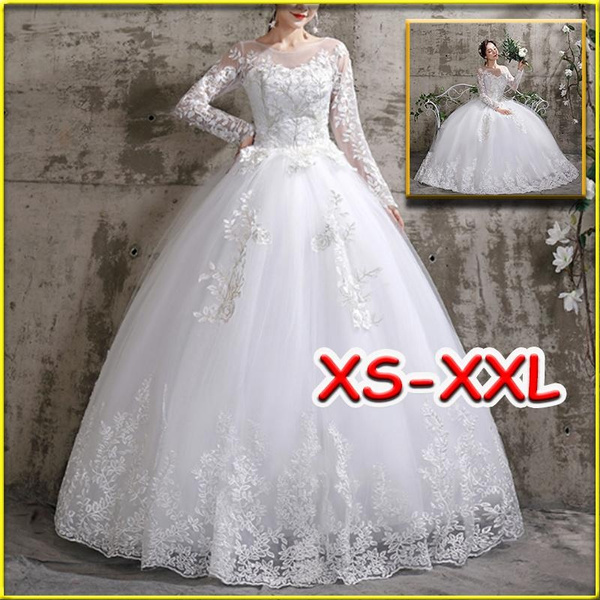 Flower Wedding Dress 2020 New Style Bride Plus Size Flower Wedding ...