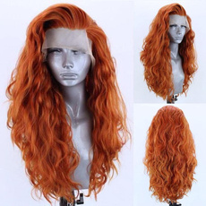 wig, Synthetic Lace Front Wigs, gingerwig, Fiber