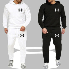 hooded, fashion tracksuit, Casual, pants