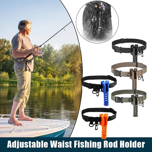 Waist Adjustable Fishing Rod Holder Fishing Rod Pole Inserter