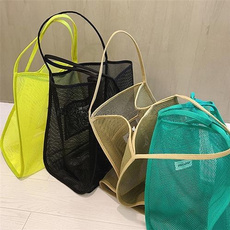 beachbag, mesh, storage bag, Bags