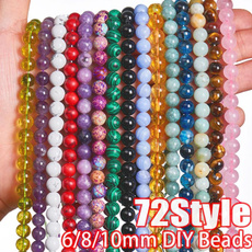 gemstone jewelry, rosequartzbead, naturalstonebeads6mm, beadsforbracelet