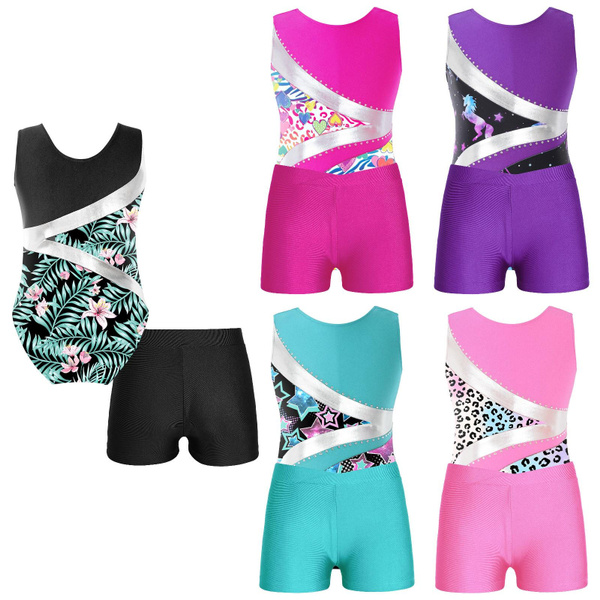 Girls Swimsuits Two Piece Tankini Bathing Suits Boyshort Summer Beach