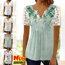 blouse, Summer, Tees & T-Shirts, Lace