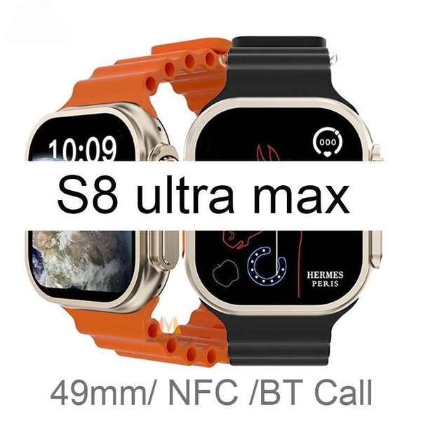 2023 S8 Ultra Max Smartwatch for Man Woman Fitness NFC Original 1:1 Iwo  Series 8 BT Call Smart Watches for Apple Android Phone