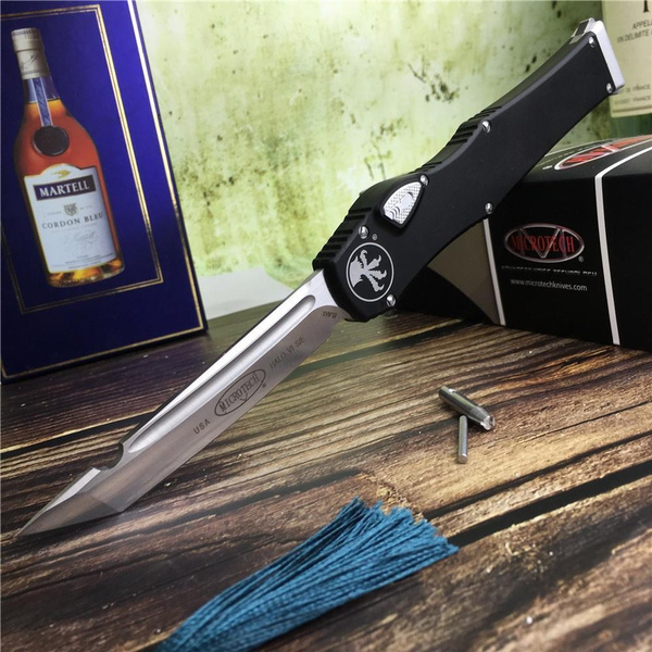 Newest Push Button Automatic knife Halo V6 OTF Automatic Knife Black