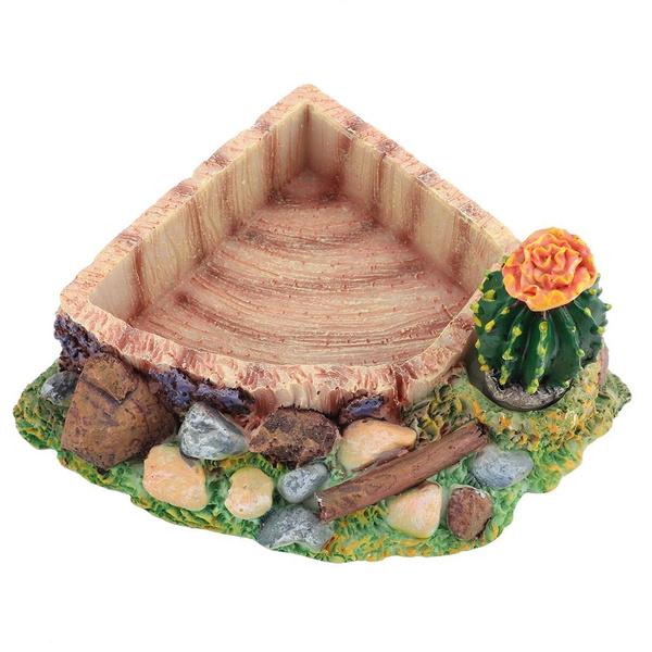 Reptile Corner Water Dish Resin Bowl Reptile Food Dish Feeding Bowl