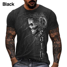 Summer, Goth, skull, Cool T-Shirts