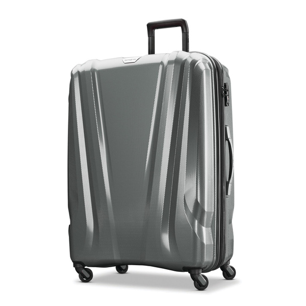 Samsonite SWERV DLX 28In Hardside Spinner Luggage w TSA Lock Silver Open Box Wish