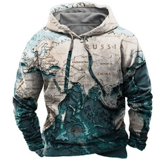 3D hoodies, hooded, Sleeve, Casual Jackets