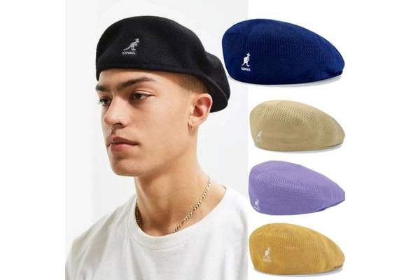 Cappello Basco Kangol Tropic Monty Uomo - Berretto Estivo Leggero, Con Cordoncino Regolabile