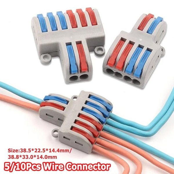 5/10Pcs Wire Connector SPL-42/62 Mini Wire Fast Universal Connector ...