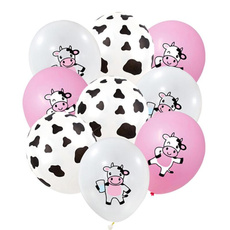 kids, Funny, cow, 12inchlatexballoon