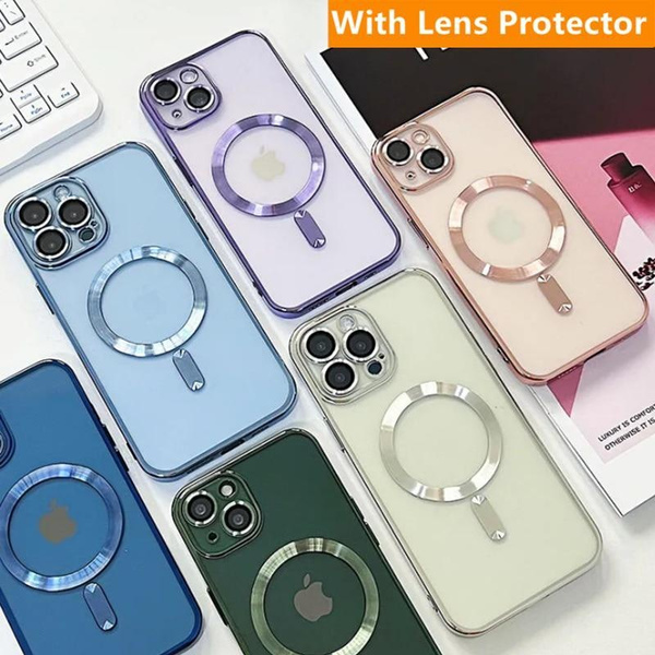 MagSafe Magnetic Clear Case For iPhone 15 Pro Max 14 13 12 Camera Lens  Protector