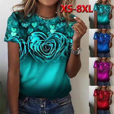 Heart, Fashion, Summer, printed shirts