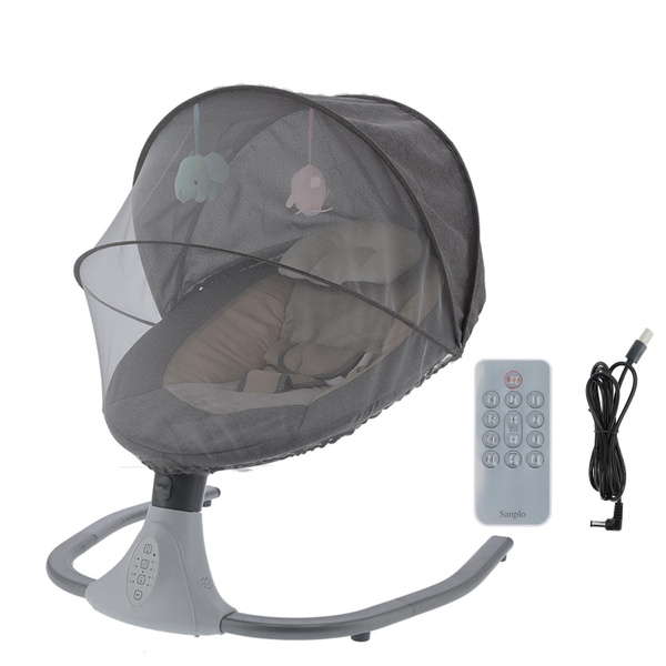 Remote Control Baby Swings, Portable Lightweight Electric Baby Rocking