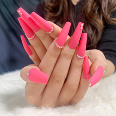 quicknail, pink, nail stickers, pressonnail