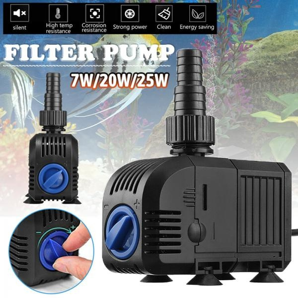 Aquarium Fish Tank Fountain Pond Marine Electric Submersible Water Pump ...