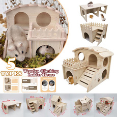 Mini, Toy, woodenclimbingladderhouse, petwoodenhouse