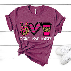 Summer, Coffee, peacelovecoffeetshirt, Love