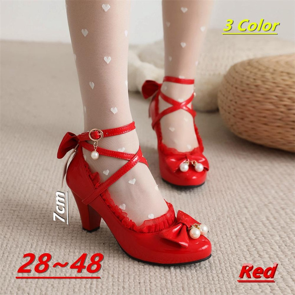 Spring Summer and Autumn Bow Tie Sexy Fashion Cross Buckle Strap Thick