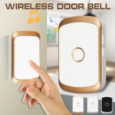 wirelessremotedoorbell, led, wirelessdoorbell, Waterproof