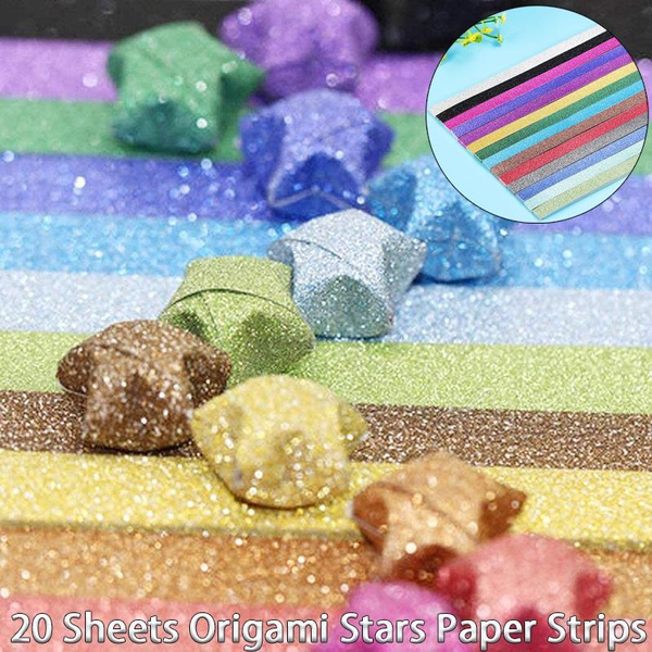 Origami Star Paper Strips, Lucky Star Paper