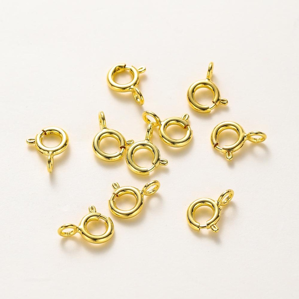 Round Claw Spring Clasps Hooks Bracelet Necklace Connectors DIY Jewelry  Making