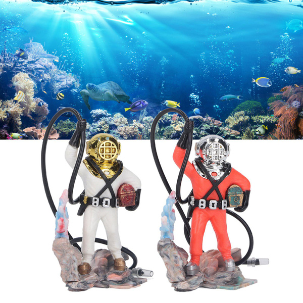 Tnfeeon Action Aerating Diver Aquarium Decoration, Decoration Exquisite