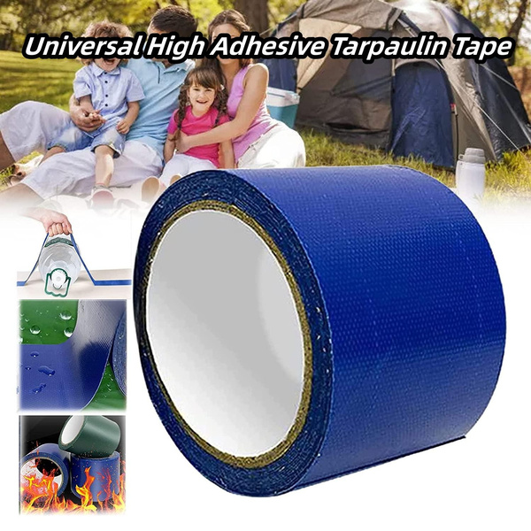 High Adhesive Tarpaulin Tape, Waterproof Tent Repair Tape, Universal 3 x  16.4ft Awning Repair Tape, Tarpaulin Awning Repair Tape, Canvas Repair Tape,  Sun Protection Tape for Tarpaulin, Awning, Tent