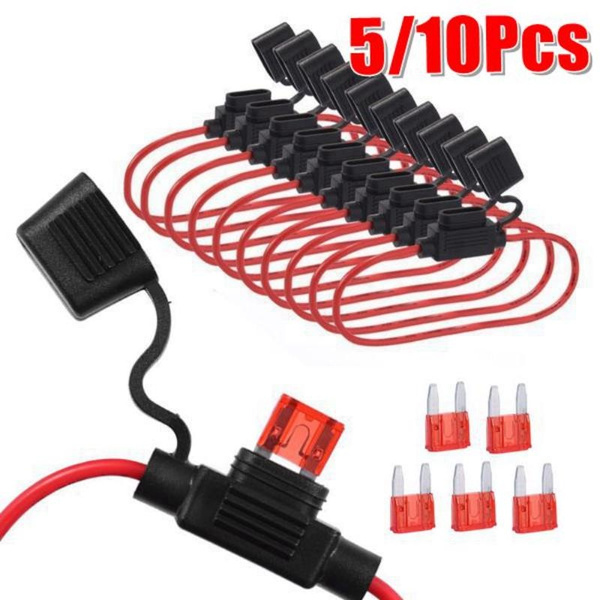 Switch Electronics Panel Mount Inline Mega Fuse Holder + 200A Fuse - 12V/24V For Marine & Truck