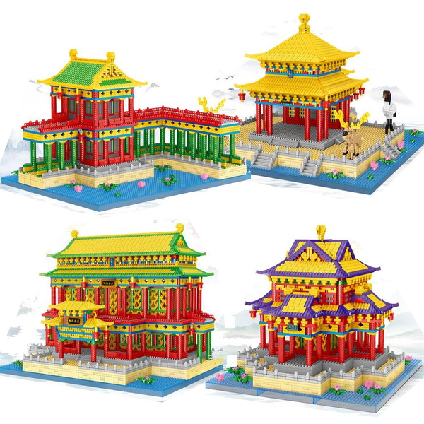 Lezi World Famouse Architecture Building Toys Acient Building Blocks ...