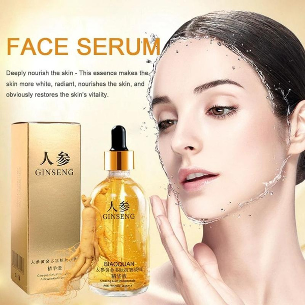 1/2/3pcs 100ml Ginseng Serum, Ginseng Gold Polypeptide Anti-Ageing ...