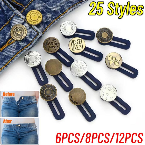 Jeans Button Extender, 12Pcs Button Extenders for Pants for Women